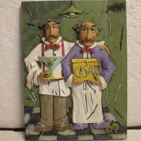 Joanna 4 set of 3D Resin Wall Plaques Each Chef Themed - Picture 5 of 10